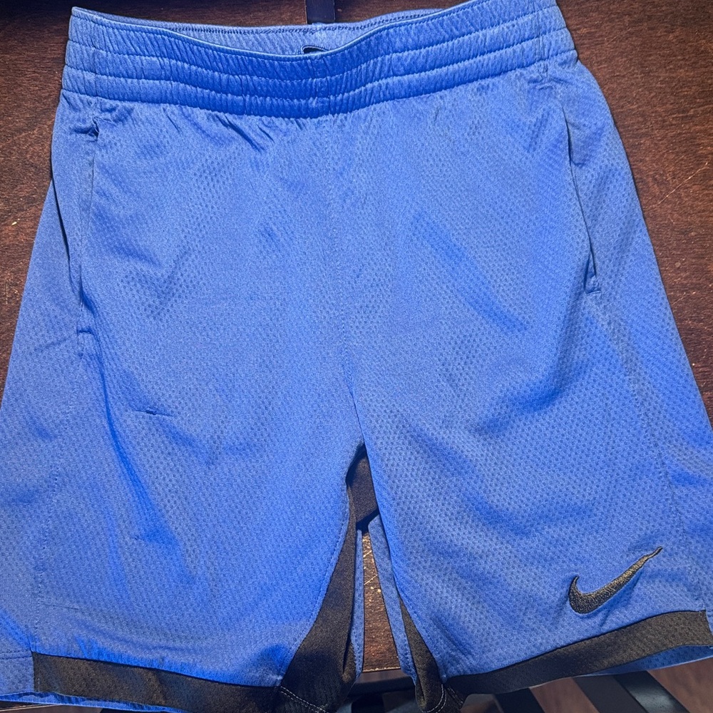 Nike Royal Blue Mesh Shorts with Black Trim
